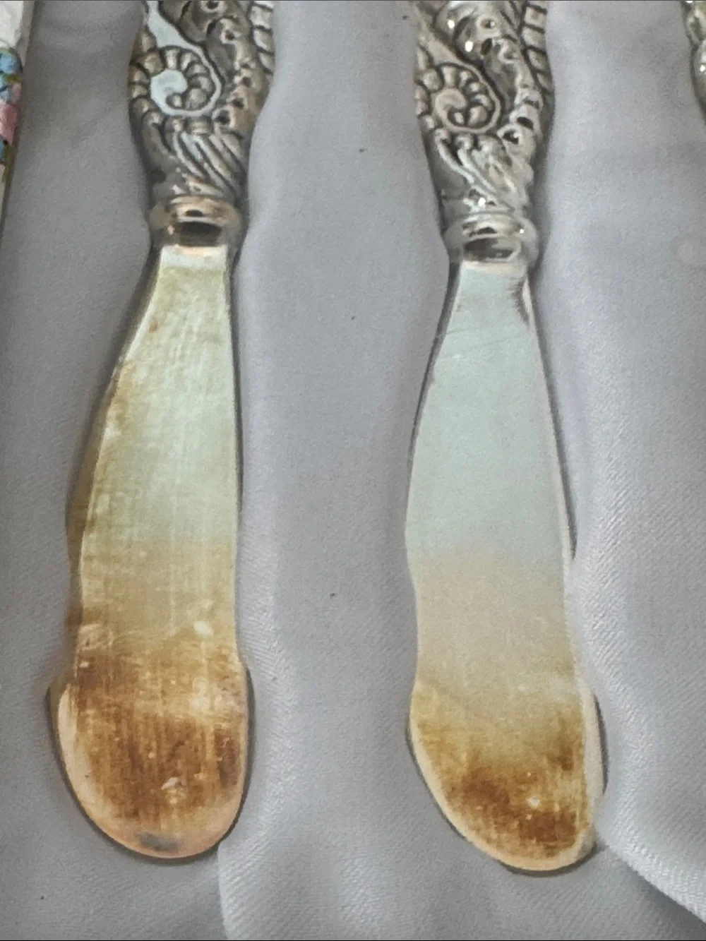 Seahorse Butter Knives Grace's Teaware 4-Piece Silver-Plated Spreader Set 5”